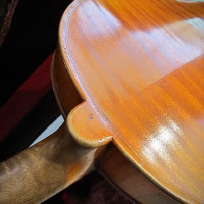 Jérôme Thibouville-Lamy (J.T.L.) Stradivarius Copy 4/4 French Circa-1930s-1940s-Light Yellow Brown Varnish image 15