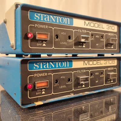 Stanton 310 & 310B Professional phono preamplifiers 1960's - Blue image 1