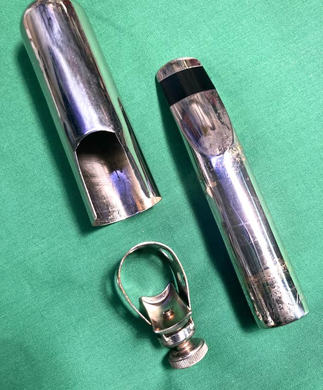 Wolfe Tayne Metal Tenor Sax Mouthpiece-Facing 6*-Made c.1970's-w/Lig and Cap image 1
