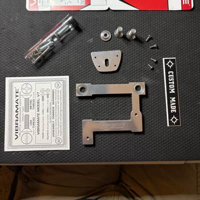 Vibramate V7-335-G-C V7 Archtop Adapter Kit for Bigsby B7 2010s - Stainless Steel image 3