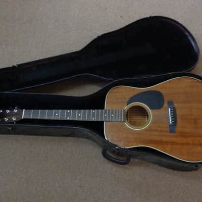 Used 1980s Sigma DM3M Dreadnought Acoustic Guitar Mahogany w/Chipboard Case image 9