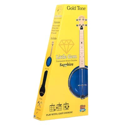 Gold Tone Little Gem (Sapphire): See-Through Banjo-Ukulele with Bag image 12