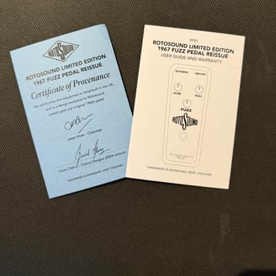 Rotosound RFB1 Limited Edition '1967" Fuzz Pedal Reissue 2024 - Silver NEW!! image 6