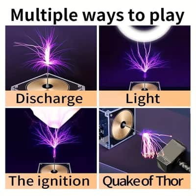 Bluetooth Tesla Coil Plasma Speaker Musical Arc Generator STEM Science Experiment Kit image 4