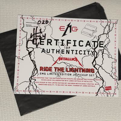 EMG JH/SET Distressed James Hetfield of Metallica Limited Edition Pickups 2024 - #20 of 200 Rare image 6