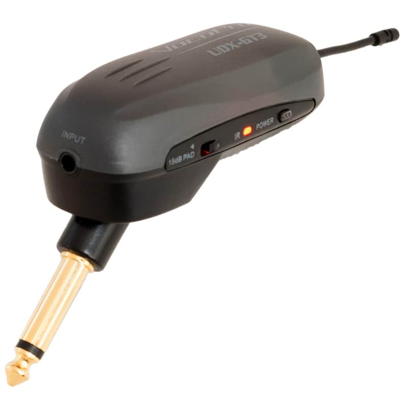 VOCOPRO Microphones, 1/4 inch, Digital PLL Wireless Guitar Transmitter 30° Plug (UDX-GT3) image 1