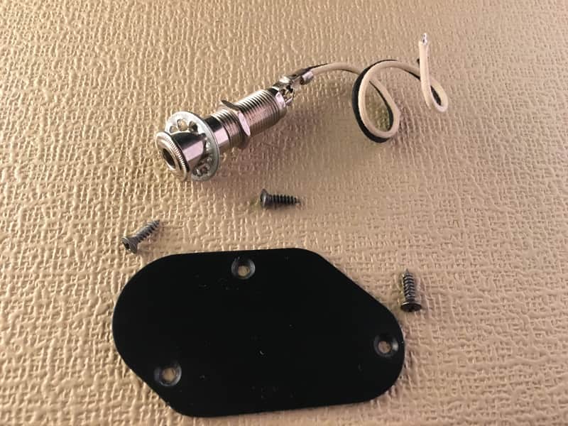 Ibanez Roadstar II 1985 RS440 Output jack with Control plate cover and screws image 1