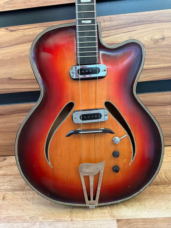70s Musima Record GDR Germany Electric Guitar Vintage and very Rare image 1