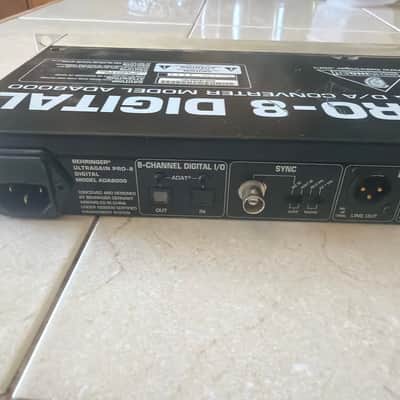 Behringer Ultragain Pro-8 Digital ADA8000 8-Channel Mic Preamp with A/D Converter 2000s - Black / Silver image 4