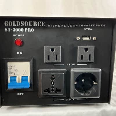 Goldsource ST-3000 Pro Step Up and Step Down Power Amp - Black image 3