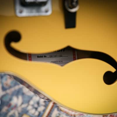 Gretsch G6118T 120th Anniversary Model Bamboo Yellow over Copper image 17