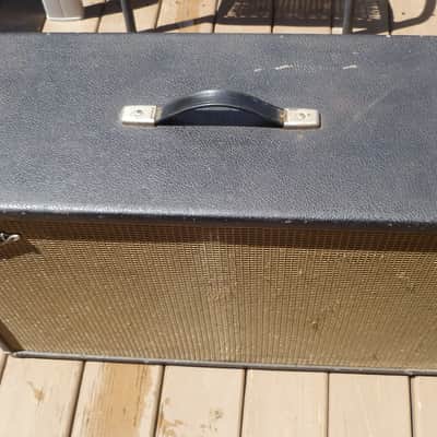 1966 Fender Bandmaster Loaded Speaker Cabinet - 2x12 / Blackface image 4