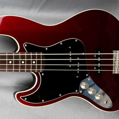 Fender Jazz Bass Aerodyne AJB-Deluxe LH 2008 - OCR Old Candy Apple Red - Left Hand JAPAN import image 3