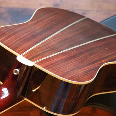 Rare Vintage Kiso Suzuki Dreadnought D55 Replica c.1972 + Pro Setup +Japan! (after the Guild style) image 15