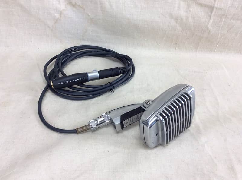 Vintage Shure Model 51 Sonodyne Dynamic Microphone Circa 1960's Vintage Style Elvis Mic with Cable image 1