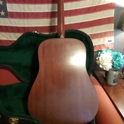 Martin DM Mahogany Dreadnought  2001 Natural *Under-saddle Pickup installed* OHSC image 9