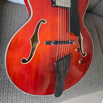 Eastman AR503CE Carved Top Archtop w/upgraded pickup and original case - Free UK Shipping! image 5