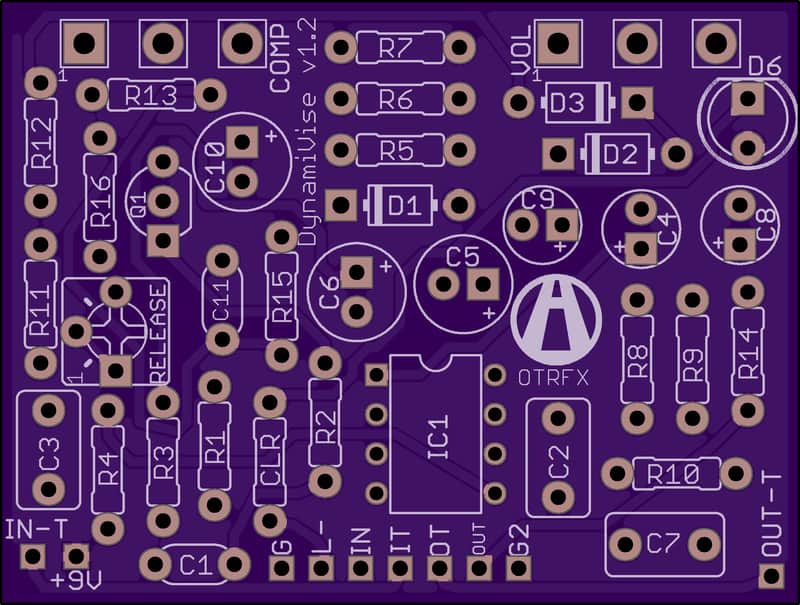 DynamiVise PCB - Build your own modded Lovesqueeze Compressor Pedal! image 1