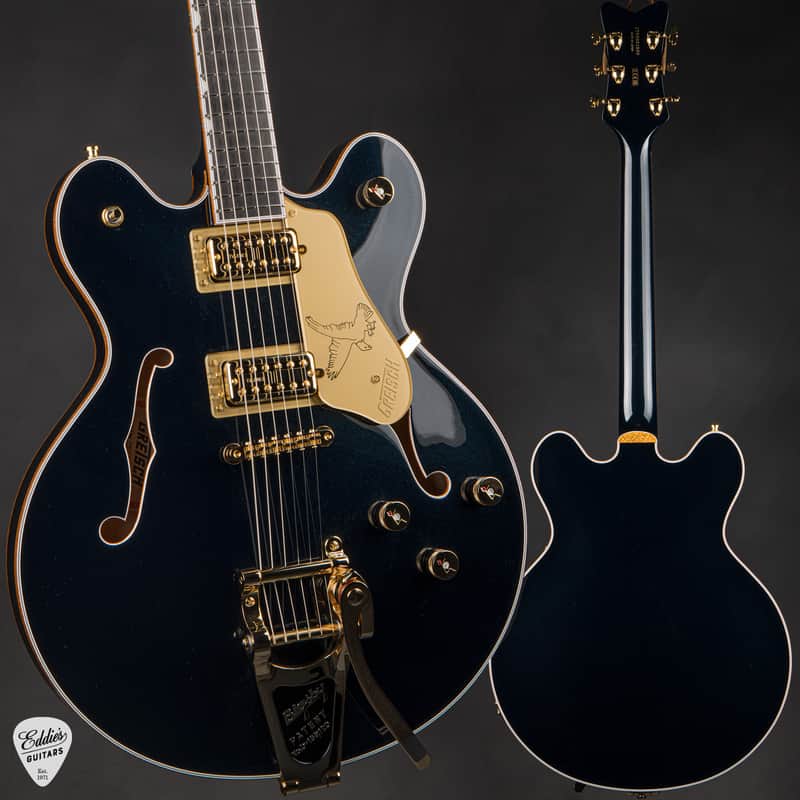 Gretsch Falcon Center Block LTD Double-Cut with String-Thru Bigsby - Midnight Sapphire image 1