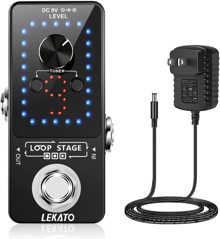 Guitar LOOPER & TUNER Effect Pedal Guitar Looping and Tunning Loopstage image 1