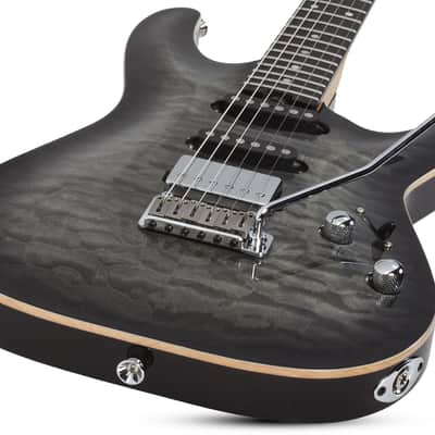 Schecter California Classic Solidbody Electric Guitar - Charcoal Burst image 3