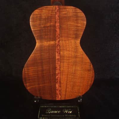 Handmade Solid Curly Hawaiian Koa Soprano Ukulele, HummingBird Vine Inlay, Soft-bag, Bruce Wei UG13-2239 image 6