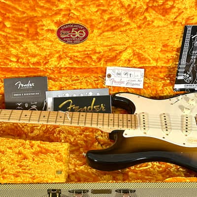 Fender 50th Anniversary American Deluxe Stratocaster 2004 - Sunburst image 9