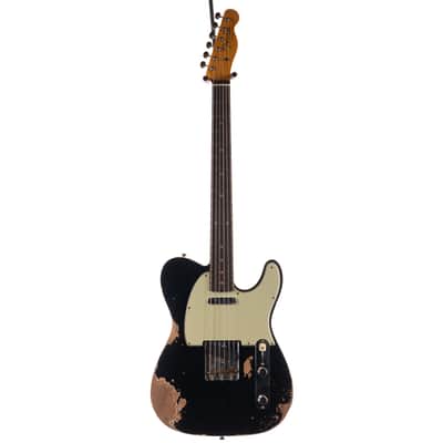 Fender Custom Shop 1960 Telecaster Custom Heavy Relic Aged Black (989) image 9