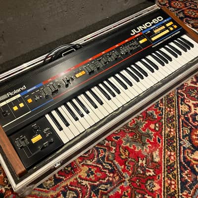 Roland Juno-60 61-Key Polyphonic Synthesizer 1982 - 1984 - Black image 3