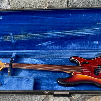 Fender Precision Bass Fretless 1972 - Sunburst - Rosewood Fingerboard image 17