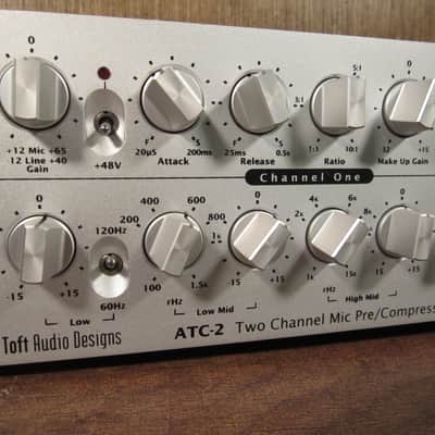 Toft Audio Designs ATC-2 Two-Channel Mic Pre / Compressor / Equalizer Dual Channel Strip image 2