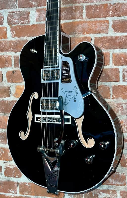 "New" Gretsch Professional Black Falcon Hollowbody Electric Guitar, Black,  Includes Pro Setup, Help Support Small Business & Buy It Here ! In Stock image 1
