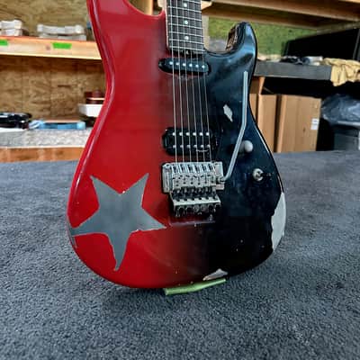 Valkenburg USA Jeff Duncan “Scarlet” Artist Series Electric Guitar – Red/Black Factory Relic – Custom Shop Level image 3