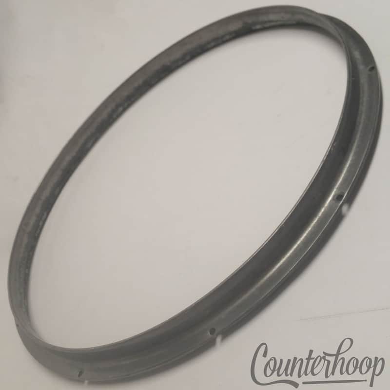 *Geisler Snare Drum Batter Rim 10-Lug Cast Aluminum Vintage 20s Slingerland Hoop image 1