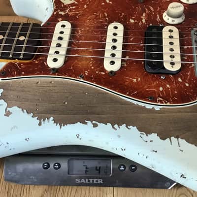Fender Custom Shop John Cruz Masterbuilt 62 Heavy Relic Fat Strat Sonic Blue JC3600 image 6