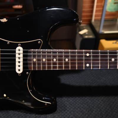 Fender Custom Shop LTD Dual Mag II Stratocaster Relic 2021 - Aged Black over 3-Color Sunburst #3023 image 5