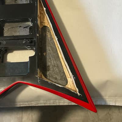 2016 Jackson JS32RM Randy Rhoads RR Black w/ Red Bevels Guitar Body Floyd Tremolo Ready image 5