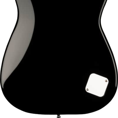 Fender Squier 3/4-Size Kids Mini Strat Electric Guitar, Left Handed - Black w/ Amplifier image 3