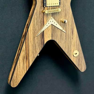 Dean Guitars - USA -ML - Custom - Black Limba Oil Finish (Korina) - Seymour Duncan Jazz & Jeff Beck / with Black Pickup Rings - Slim D Neck Profile - Reverse 6 Inline Headstock - Jumbo Jeskar Frets - Gold Hardware - w/OHSC - Call for Best Price !!! image 2