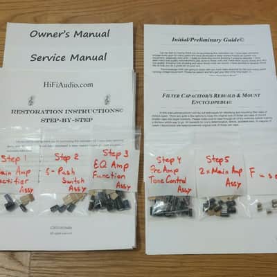 Harman Kardon HK-505 restoration kit filter capacitor repair rebuild fix image 1