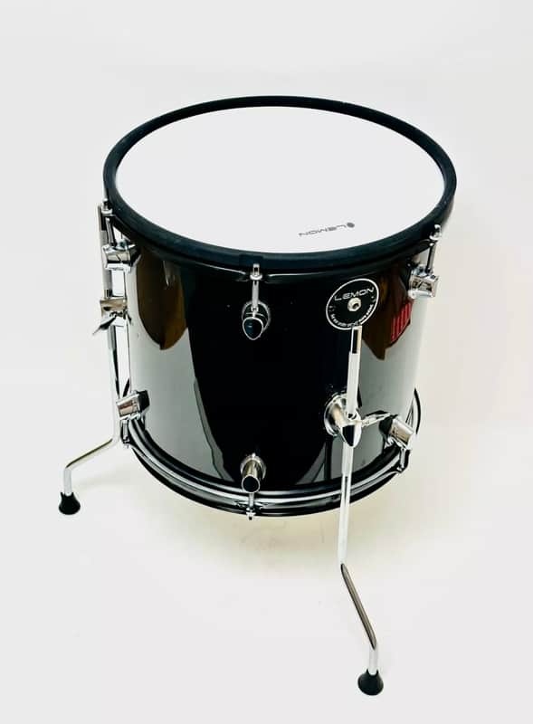 Lemon 13” x 13” Electronic Floor Tom Pad - Black Mesh | Roland, Alesis, Efnote Compatible image 1