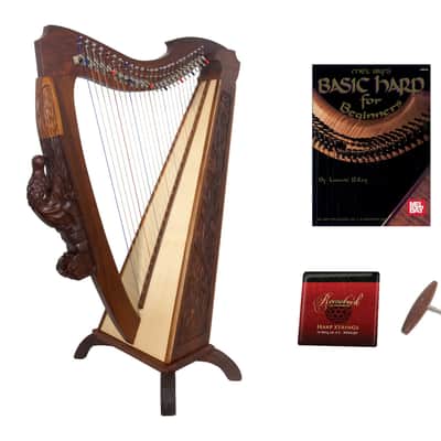Roosebeck Woodlands Harp 26-Strings w/ Chelby Levers + Learn to Play Book image 1