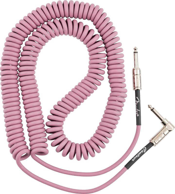 Fender Contour Series Coil Instrument Cables | 30ft | Burgundy Mist image 1