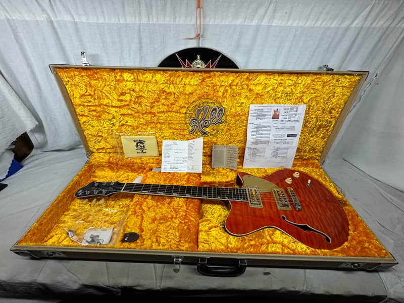 Koll Guitar Company Duo Glide Semi-Hollowbody Guitar with Case 2010 - Round Up Orange