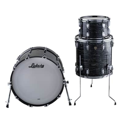 Ludwig Classic Maple Shell Set Vintage Black Oyster - Drum Shell Set image 6