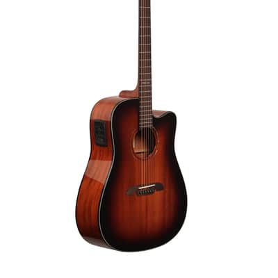 Alvarez AD66CESHB Dreadnought Acoustic Electric Guitar Shadowburst image 8