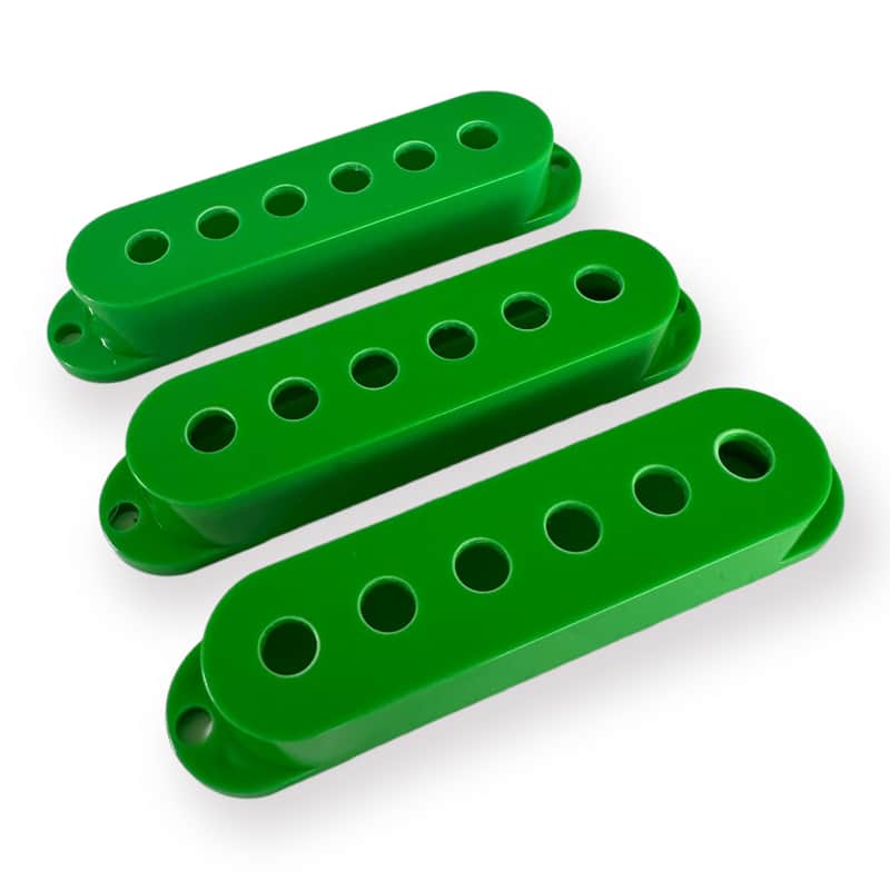 Single Coil Pickup Covers, Green, Modern (52mm / 50mm / 48mm) Spacing image 1