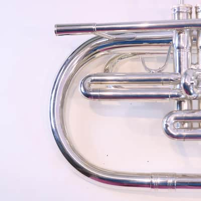 Nirschl E102SP Marching Mellophone in Silver Plate SN E000677 image 8