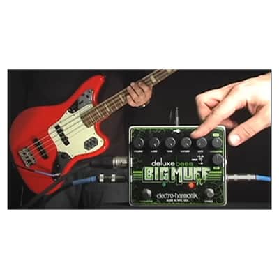 Electro-Harmonix Deluxe Bass Big Muff Pi Fuzz Pedal for Bass with Volume, Blend, Bypass Footswitch, Crossover Footswitch and DI Output image 7