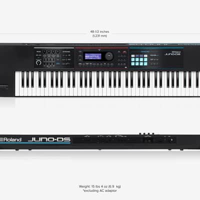 Roland Juno DS-76 Synthesizer w/ DP-10 Damper Pedal image 5
